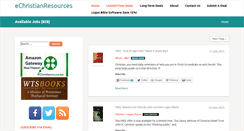 Desktop Screenshot of echristianresources.com